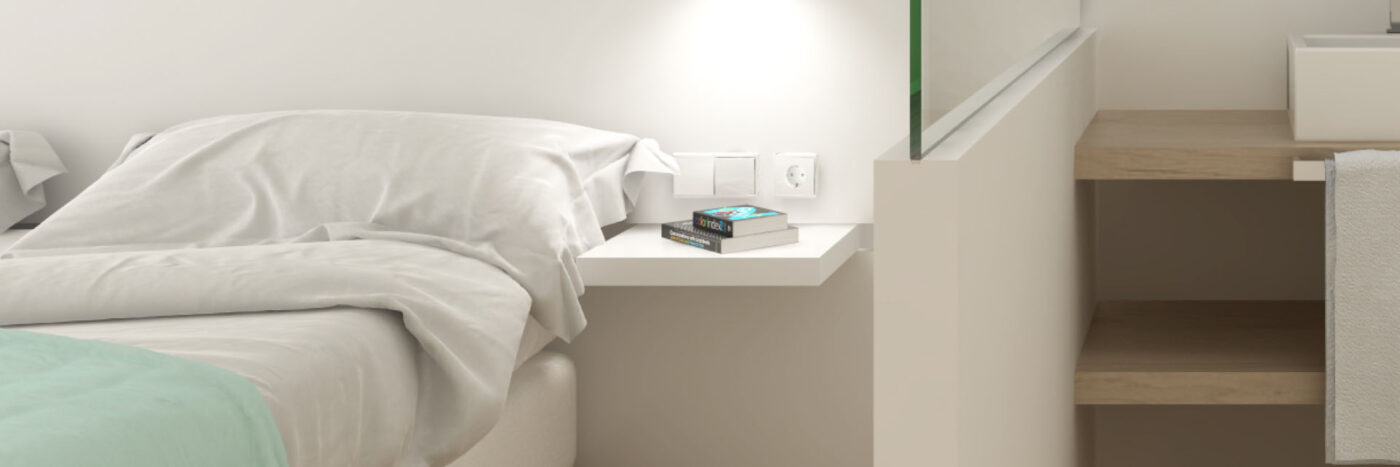 foto habitación libros mesa noche